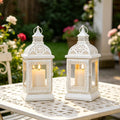 13'' High Decorative Hanging Lantern (Cream)