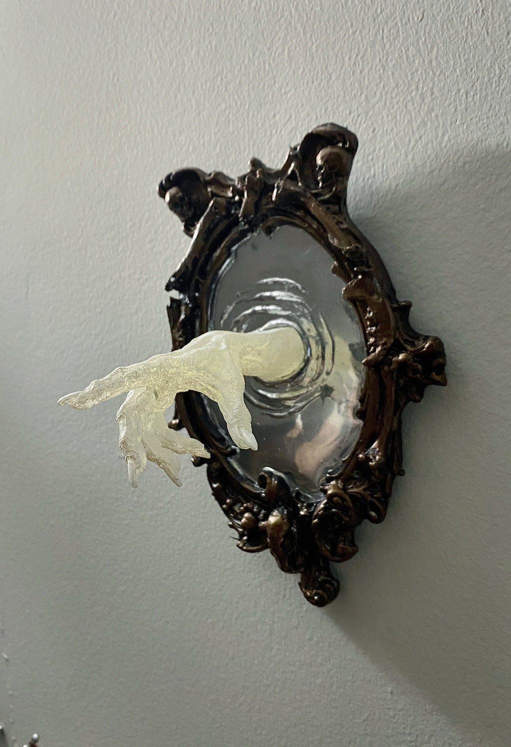 Spectral Hand Wall Plaque — White
