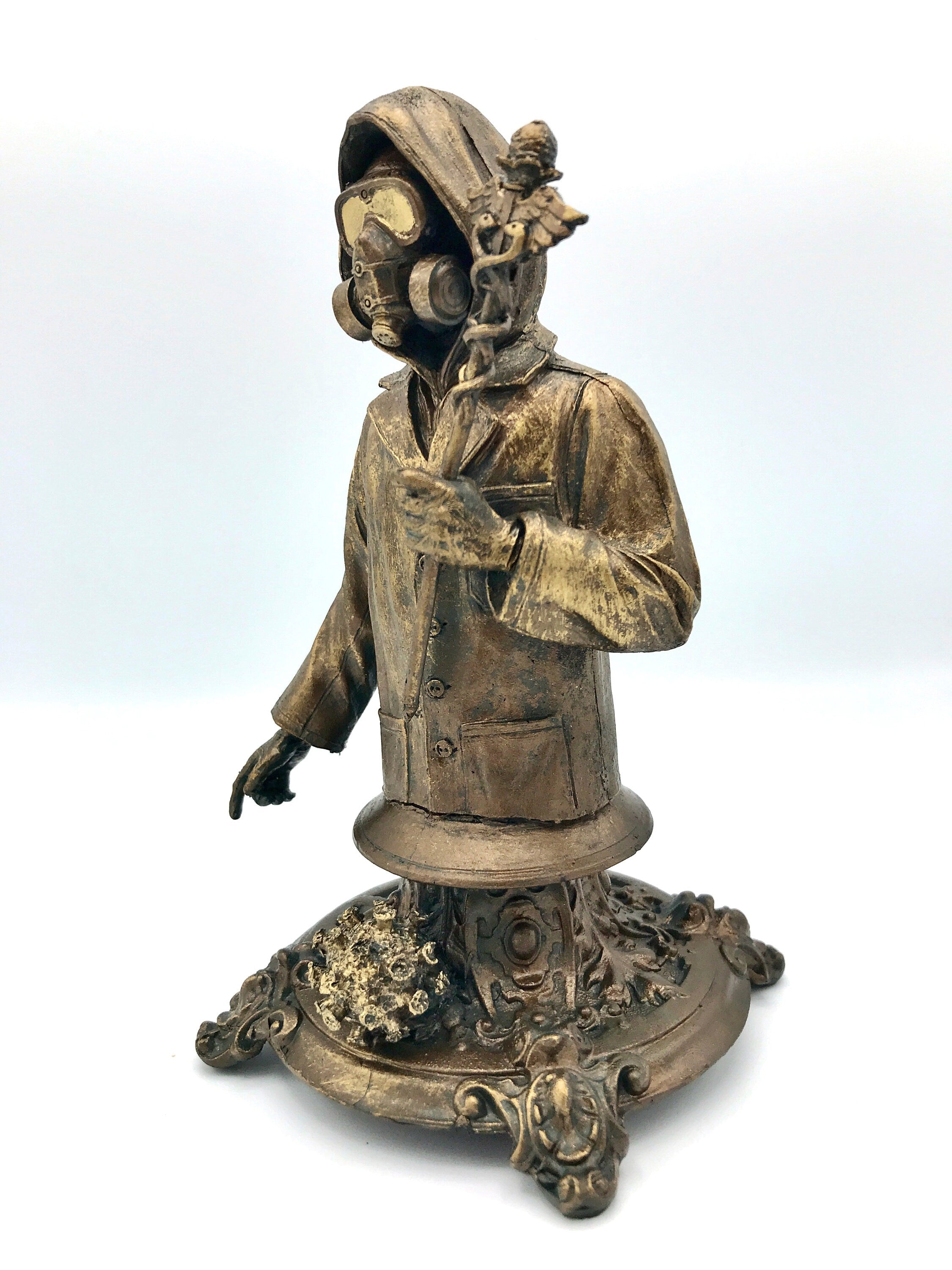 Healthcare Worker Bust — Bronze Finish