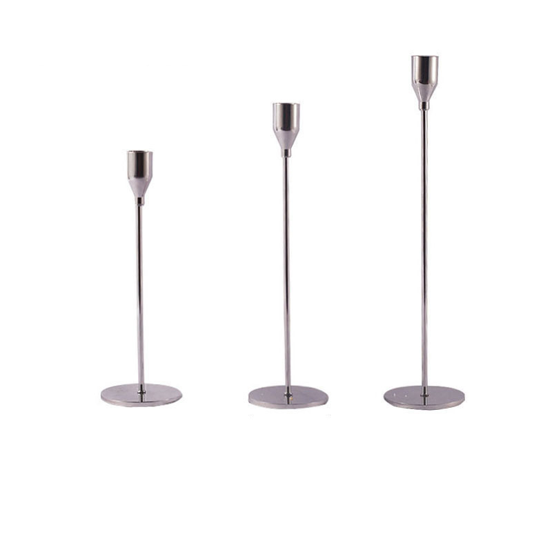 Wrought Iron Pillar & Taper Candle Holders — Timeless Table Accent