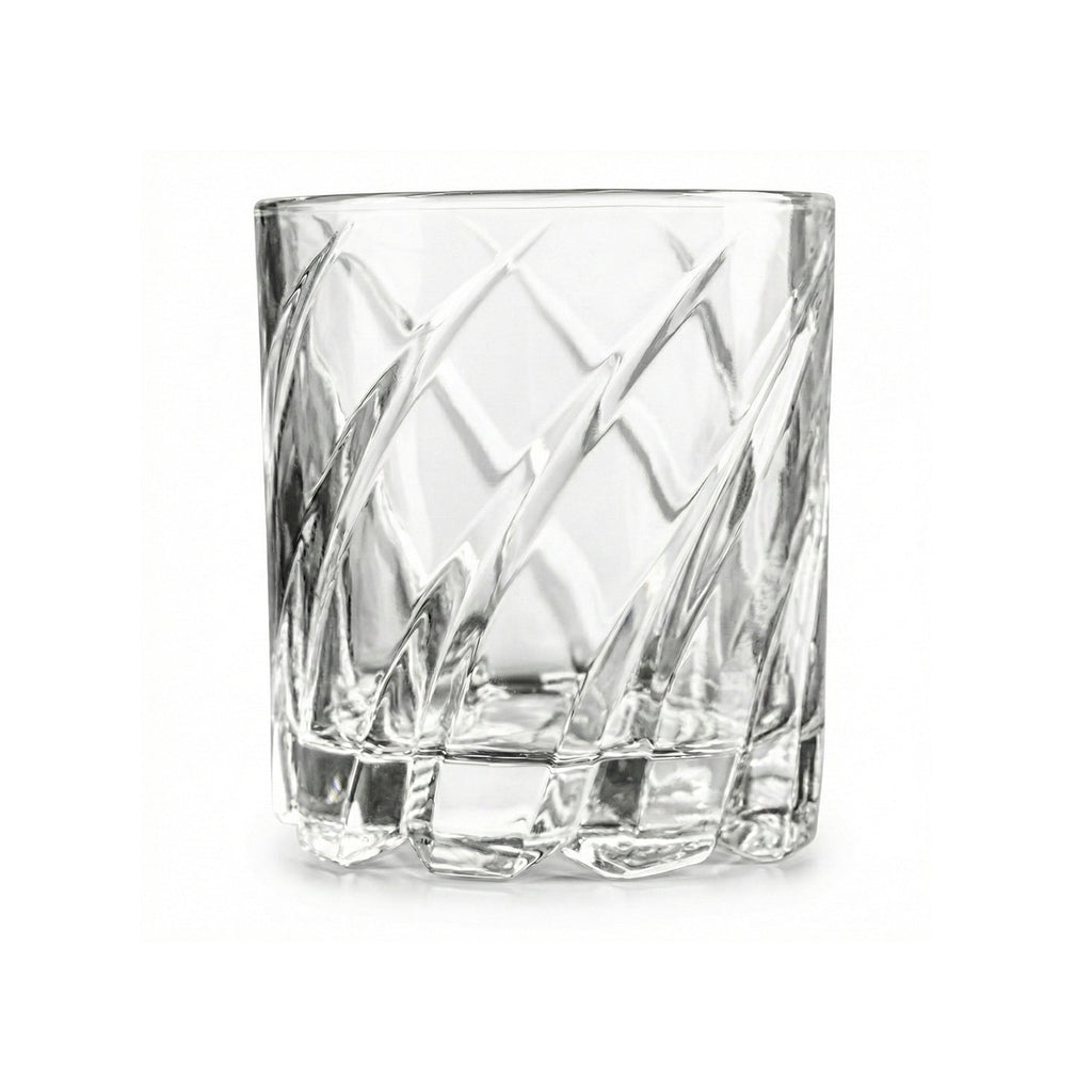 Uptown Bar Set of 4 - 10oz. Spinning Double Old Fashioned Glasses