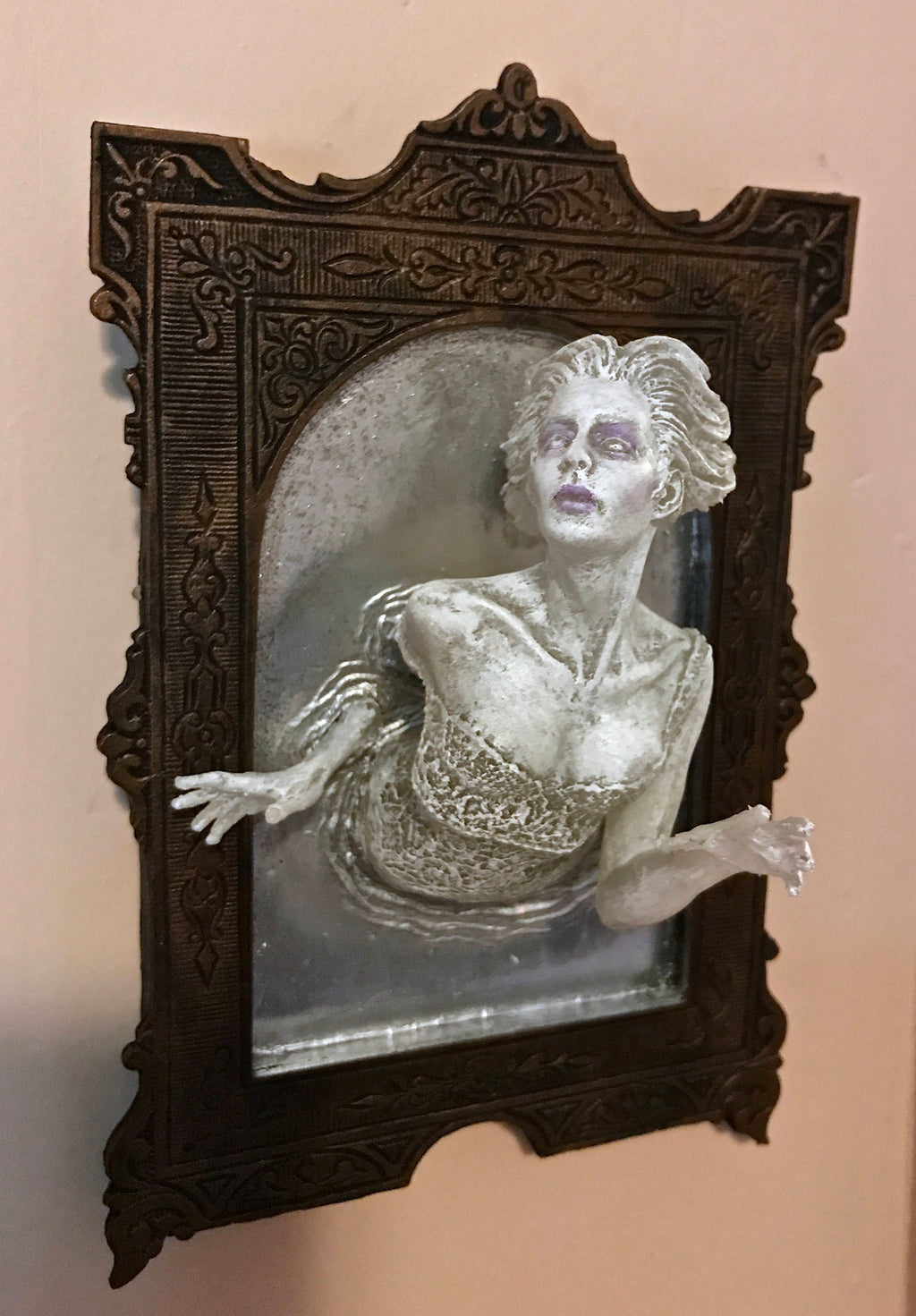 Ghost in the Mirror Wall Plaque — White Finish