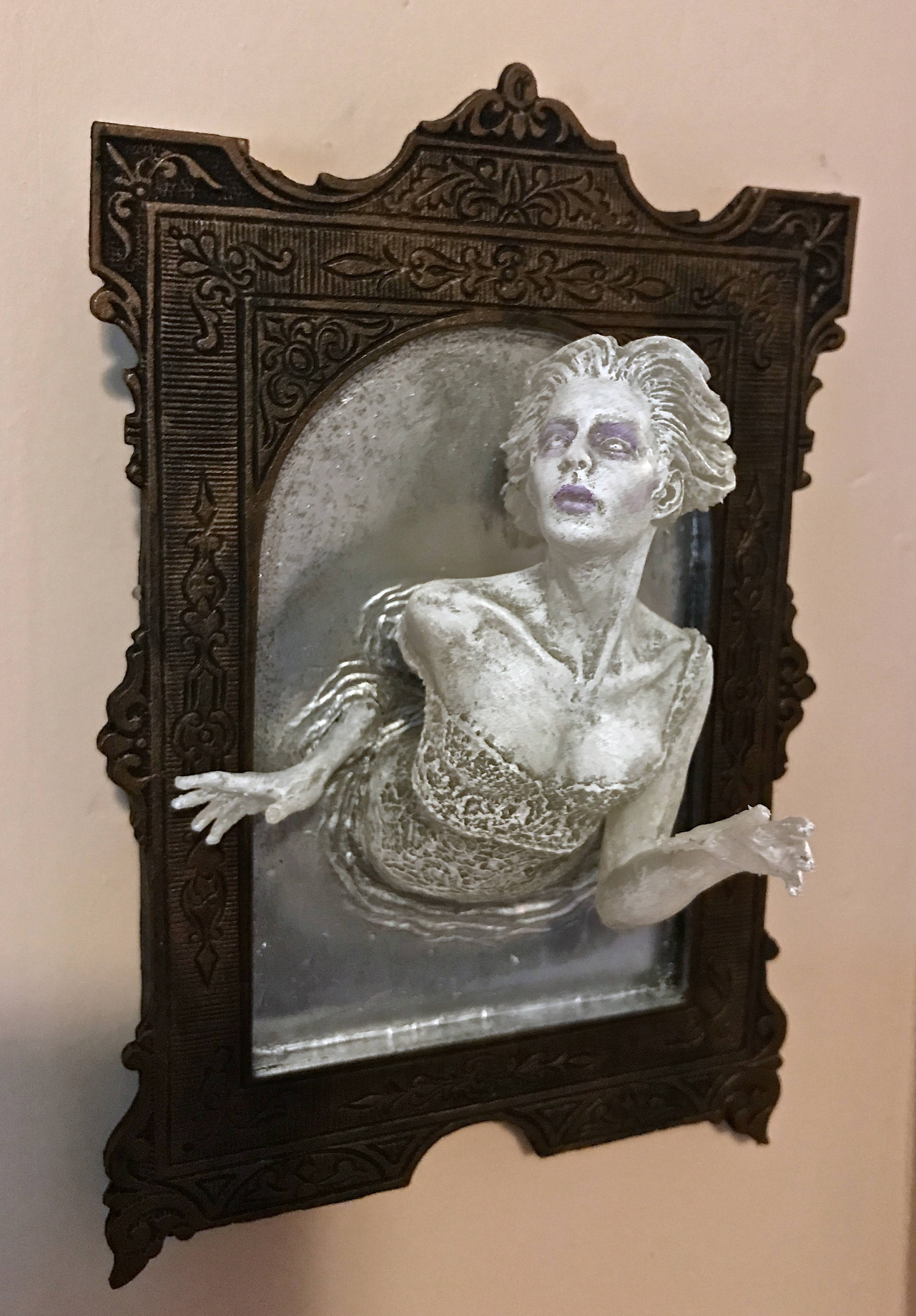 Ghost in the Mirror Wall Plaque — White Finish
