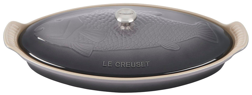Le Creuset Heritage Stoneware Oval Fish Baker, 1.7 qt. – Oyster