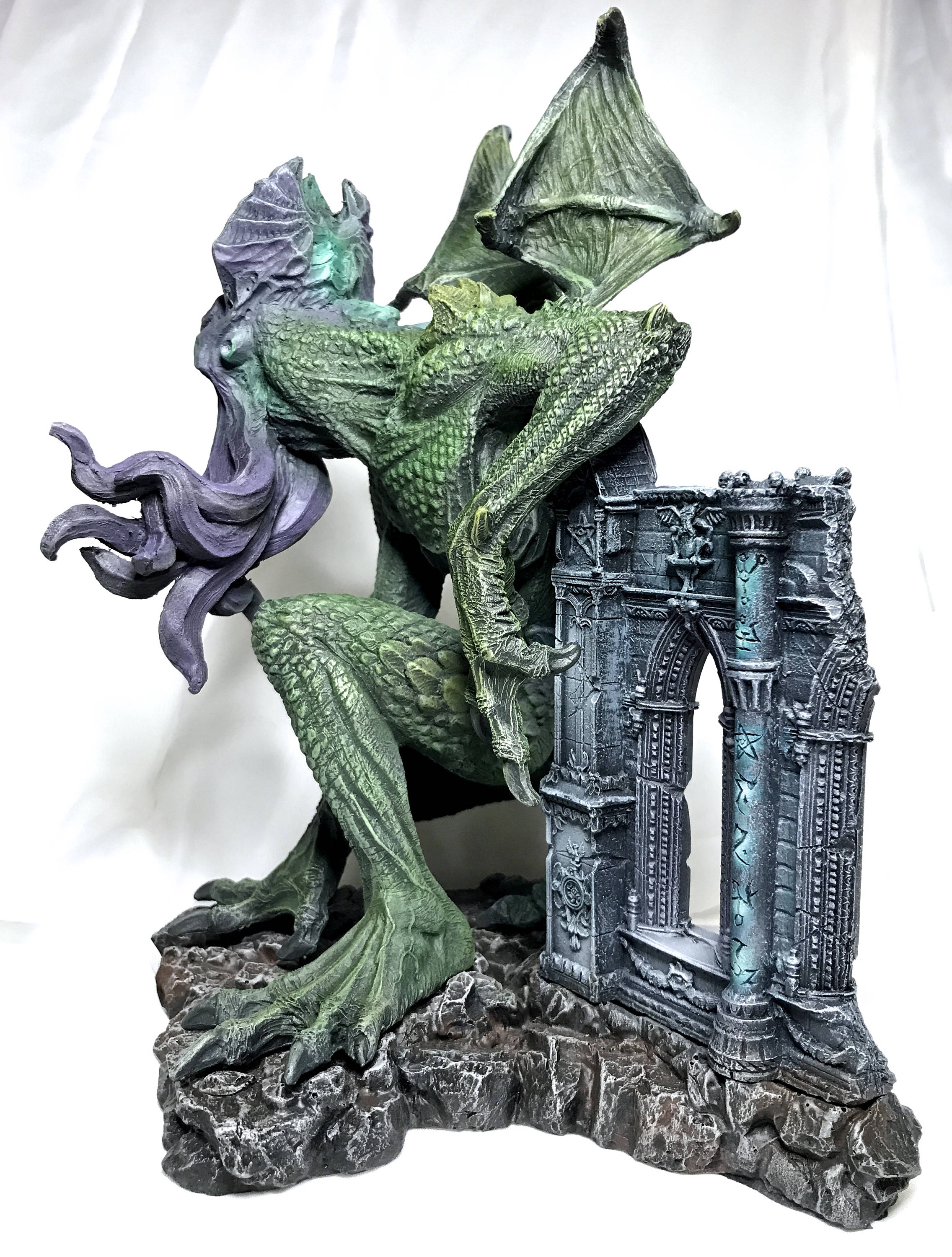 Cthulhu Rising Hand-Painted Resin Figurine — Full Color