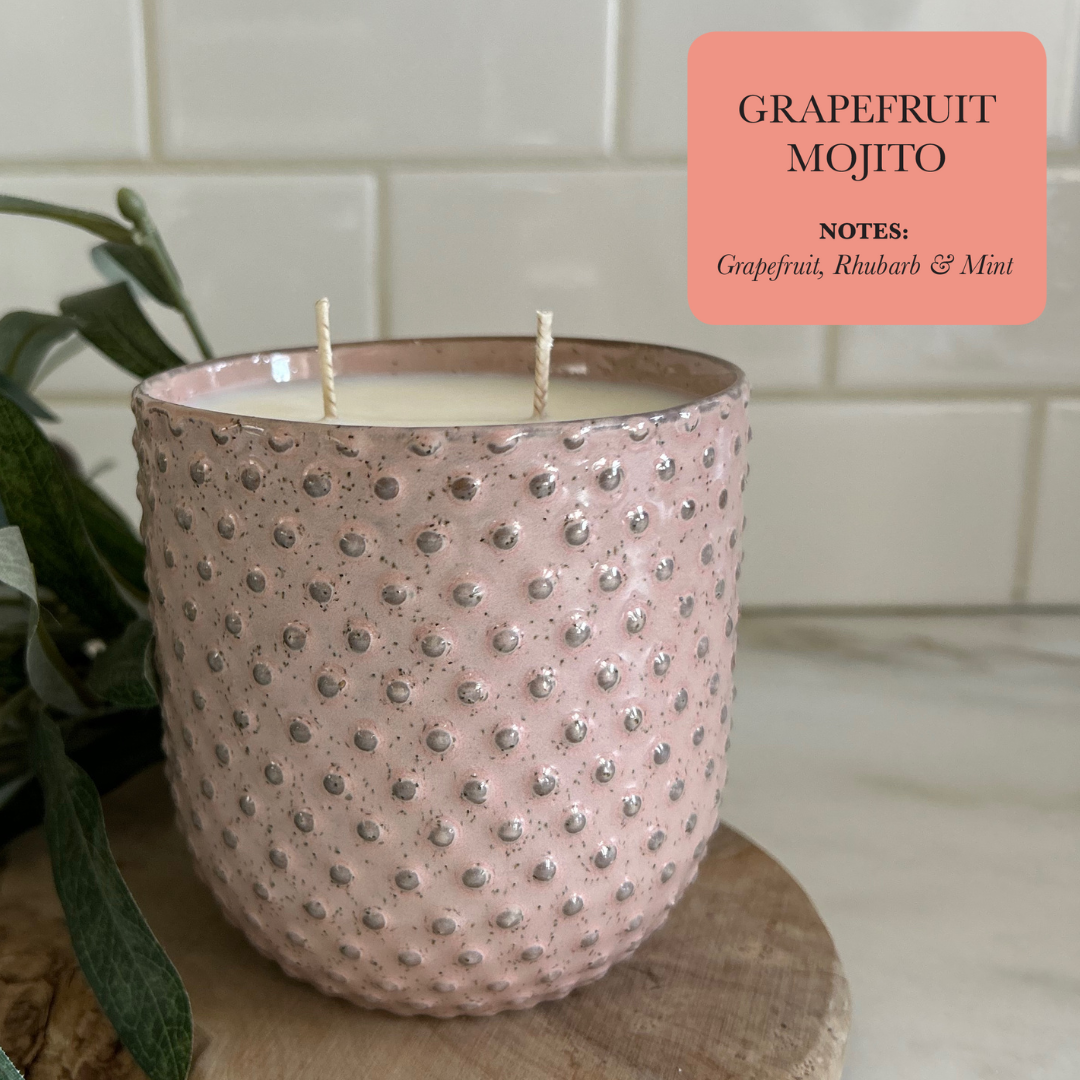 Spring Home Decor Dusty Pink Limited Edition Soy Candle