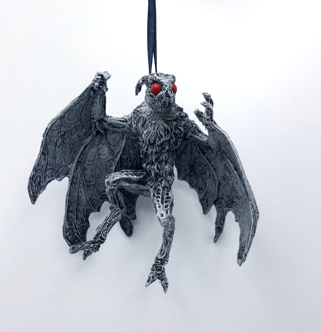 Mothman Hand-Painted Resin Ornament