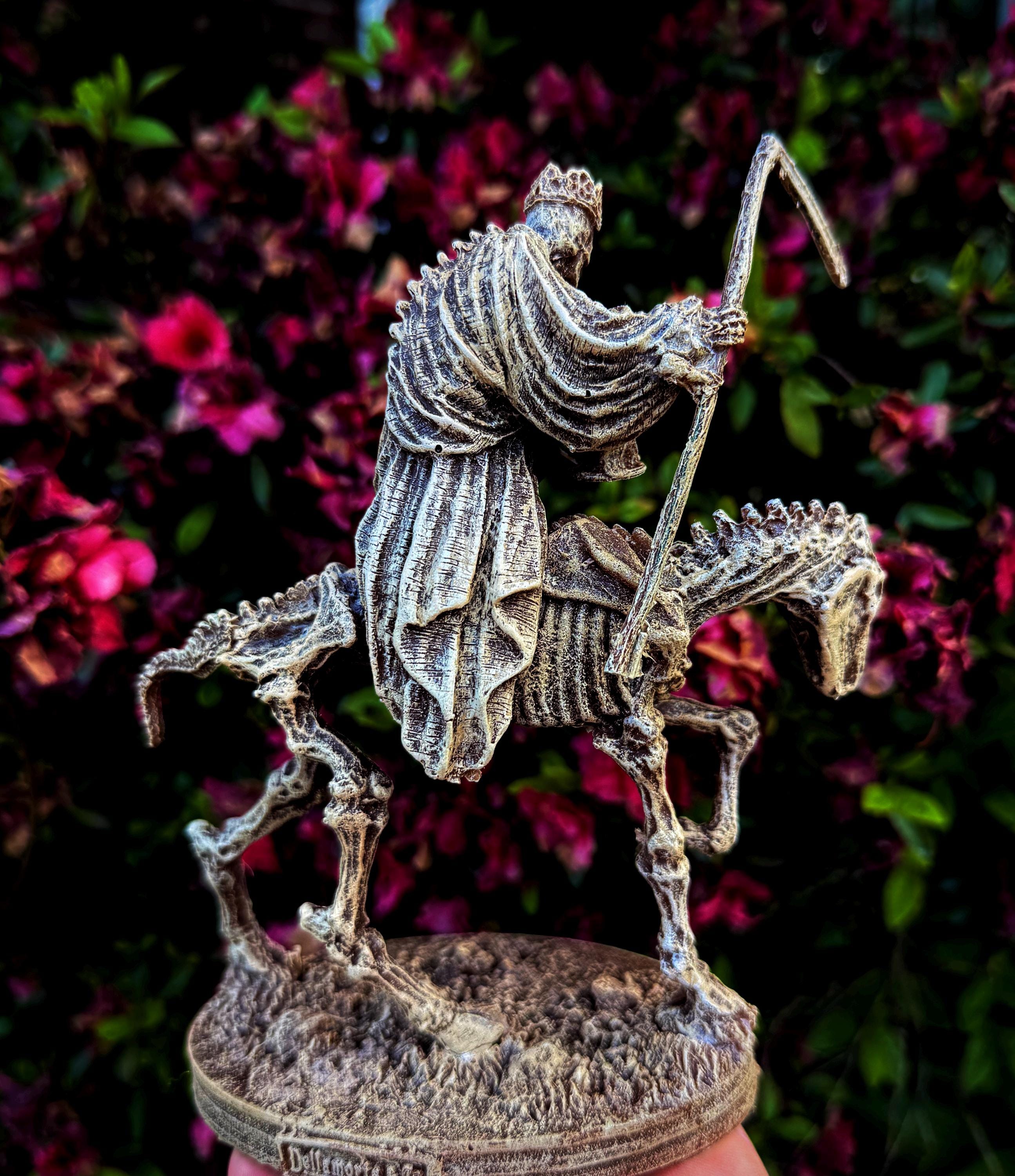 Triumph of Death — Grim Reaper on Skeletal Horse Statue