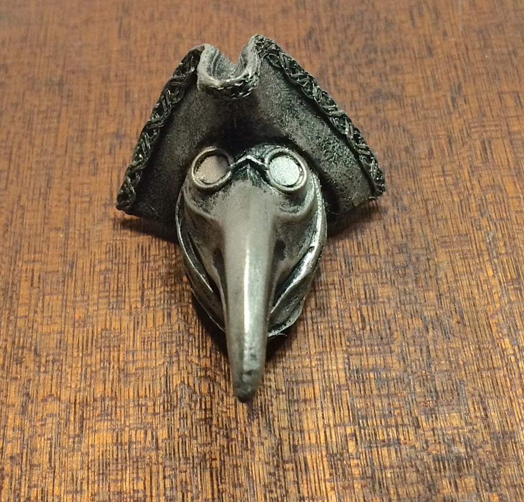 Venetian Plague Doctor Hand-Painted Resin Magnet