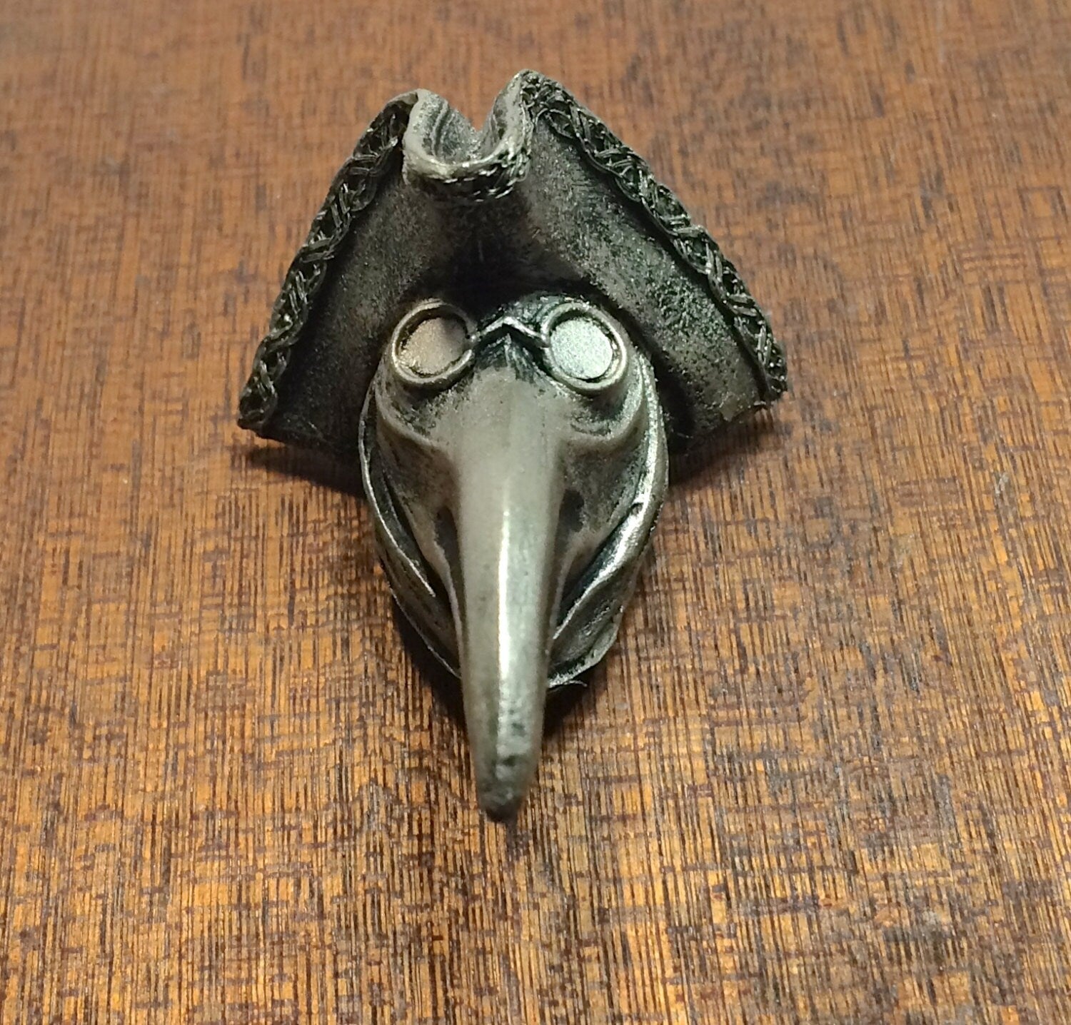 Venetian Plague Doctor Hand-Painted Resin Magnet