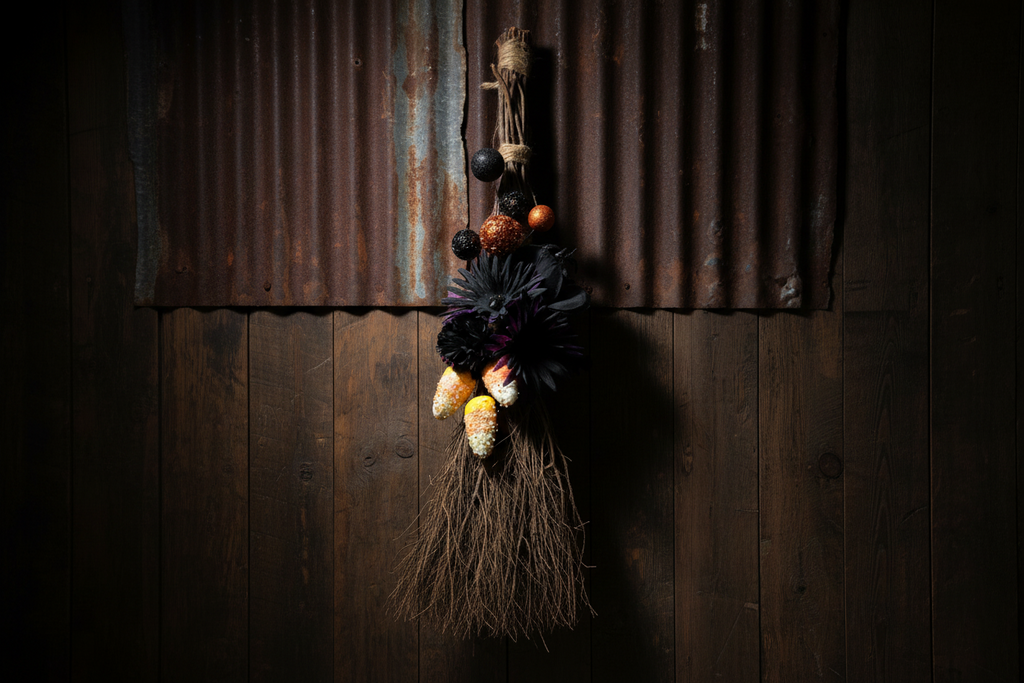 Candy Corn Witch Broom – Vanilla Scented