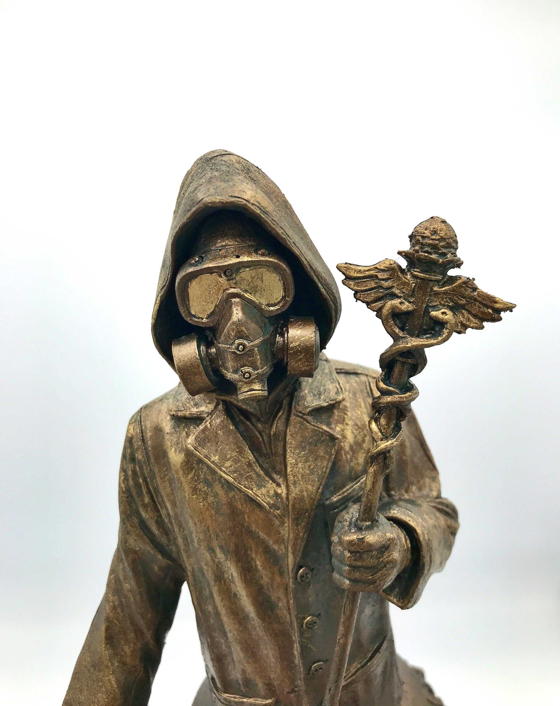 Healthcare Worker Bust — Bronze Finish
