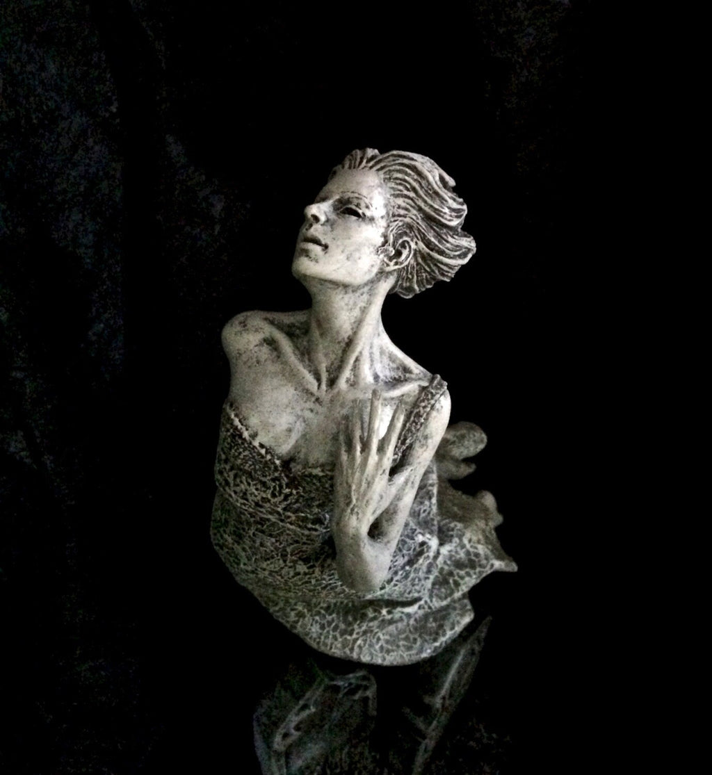 Victorian Ghost Hand-Painted Resin Figurine — Glow in the Dark