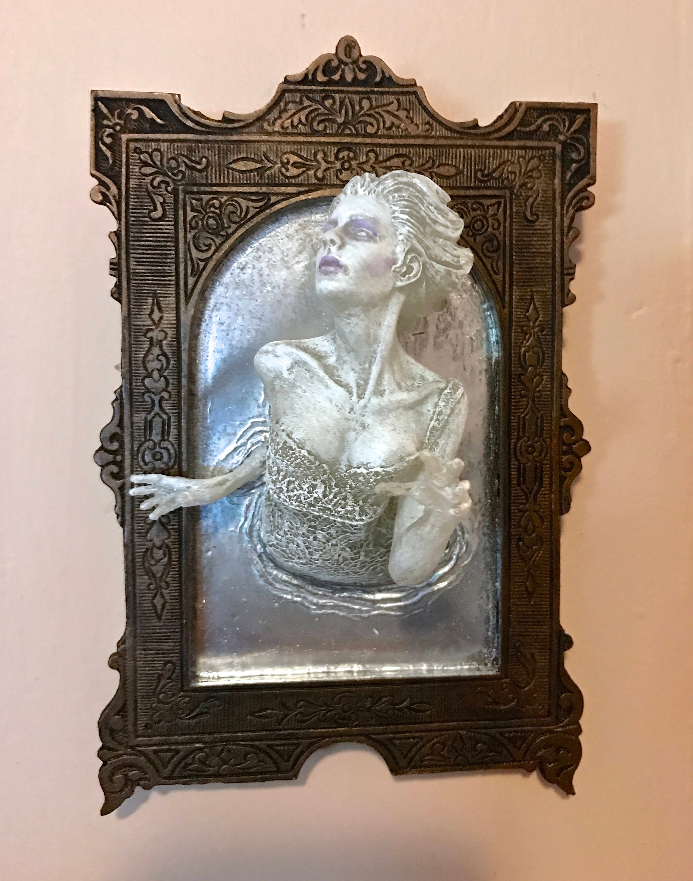 Ghost in the Mirror Wall Plaque — White Finish