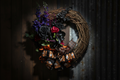 Boo-tiful Black Rose Halloween Wreath