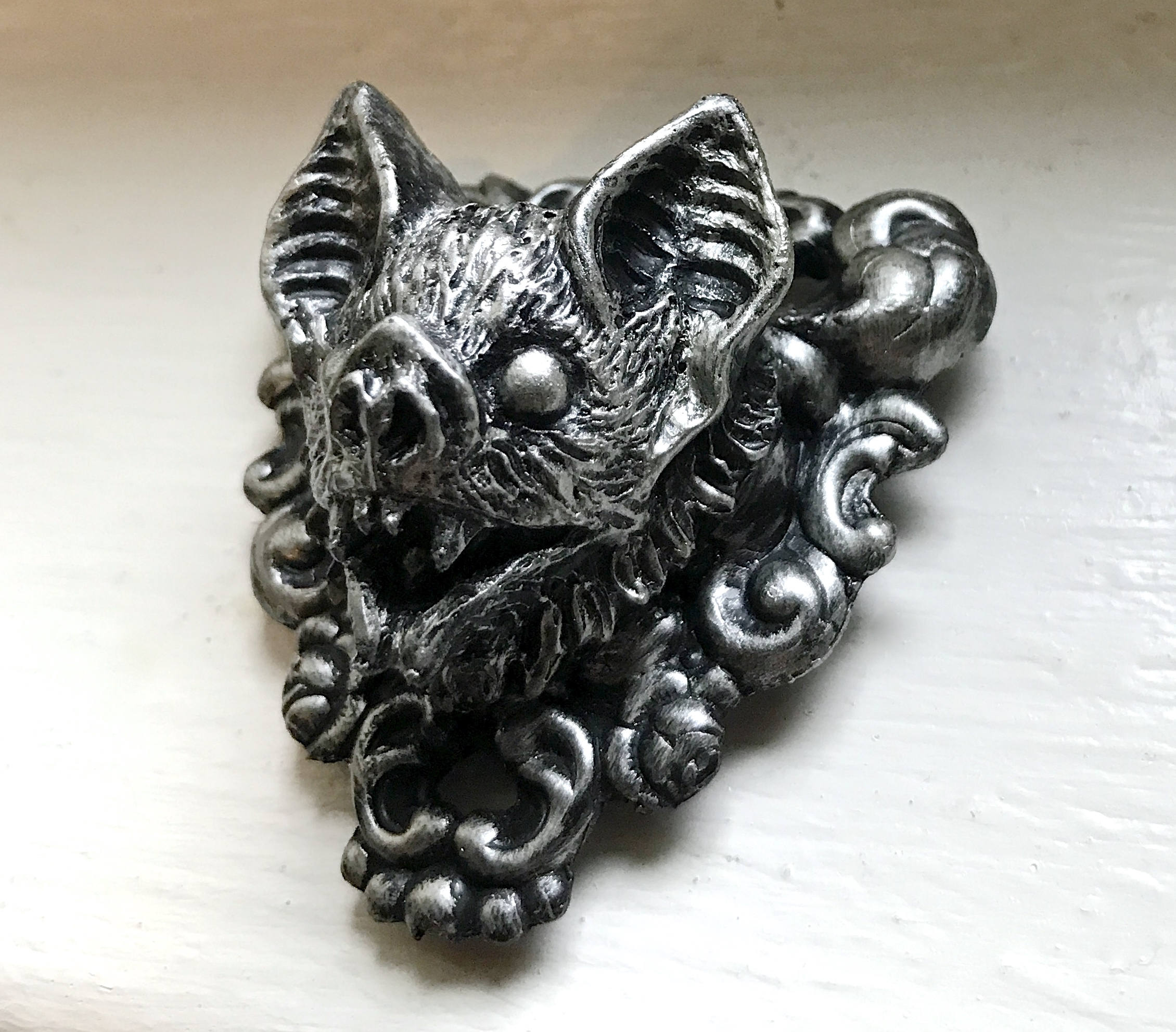 Vampire Bat Hand-Painted Resin Magnet