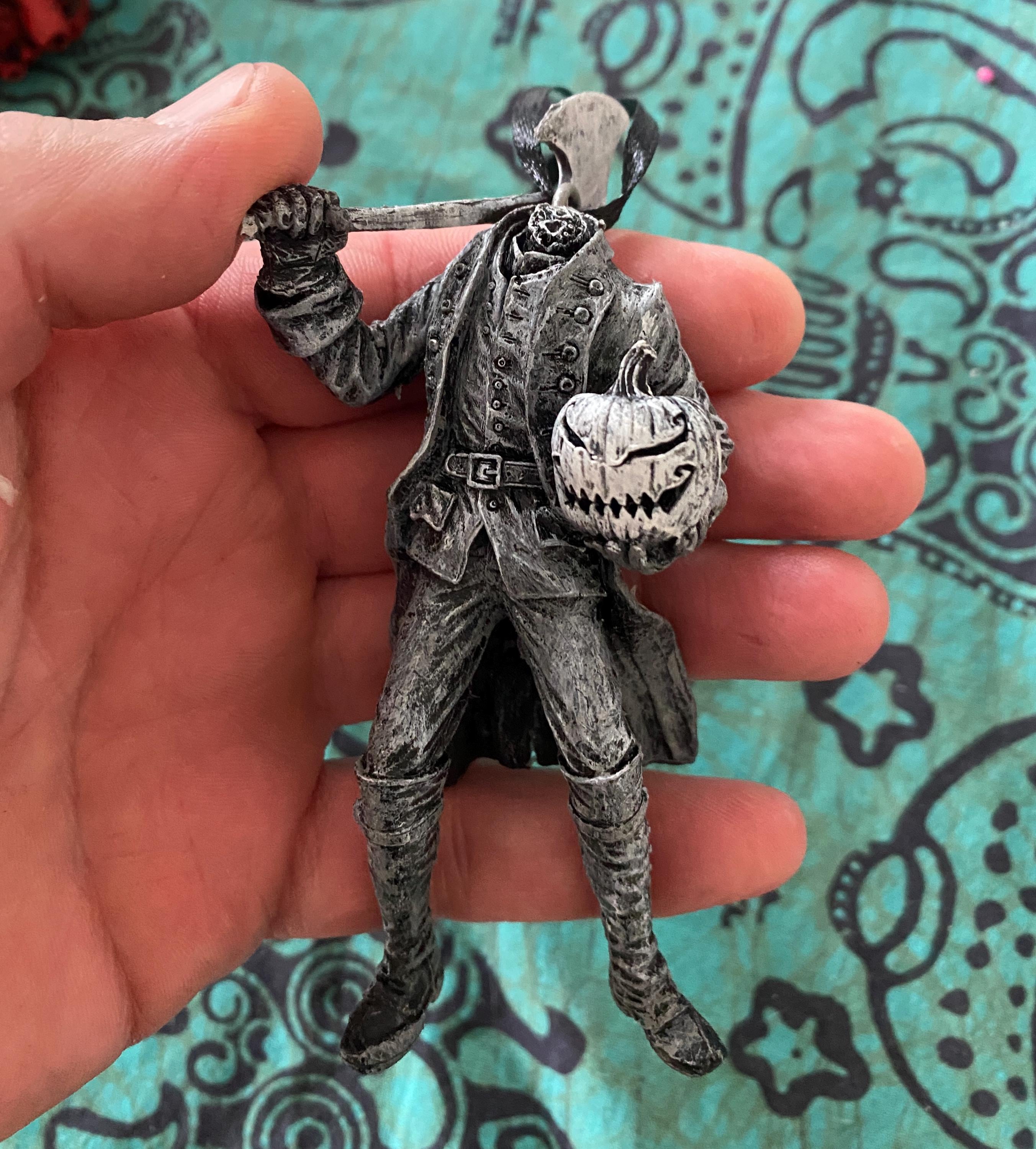 Headless Horseman Hand-Painted Resin Ornament