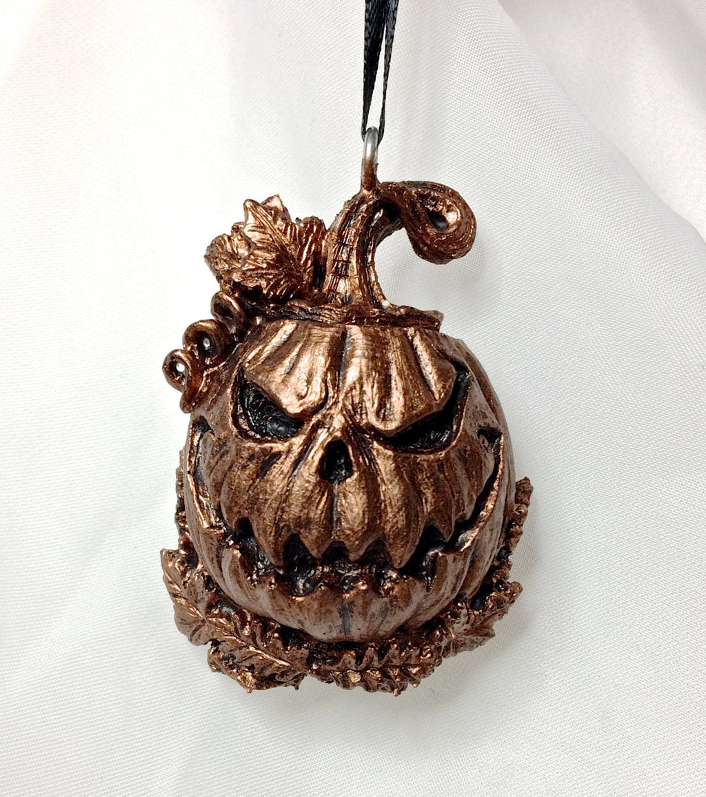 Jack O’ Lantern Hand-Painted Resin Ornament