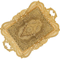 Gold Turkish Coffee Tea Serving Tray