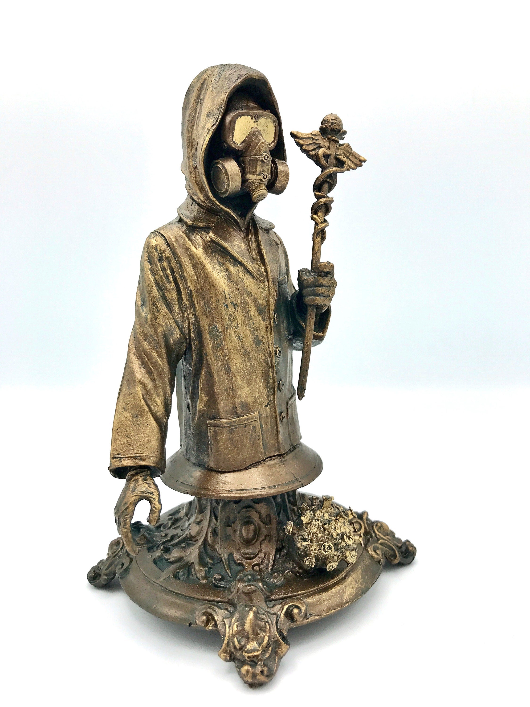 Healthcare Worker Bust — Bronze Finish