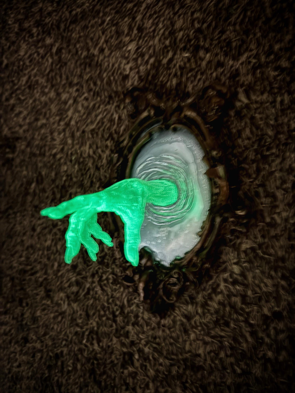 Spectral Hand Wall Plaque — Glow in the Dark