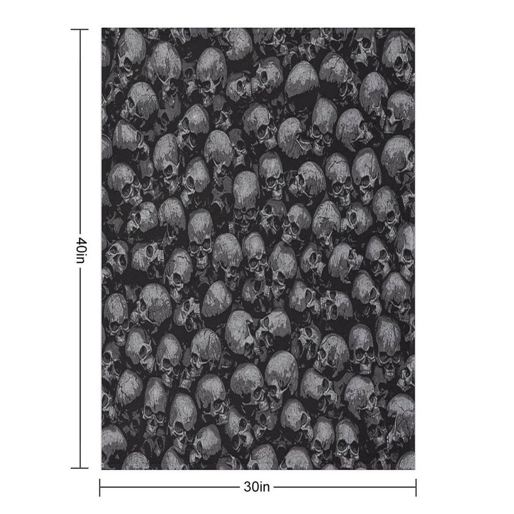 Throw Blanket -Gothic Skulls