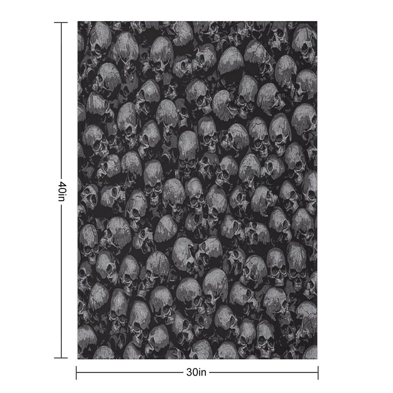 Throw Blanket -Gothic Skulls