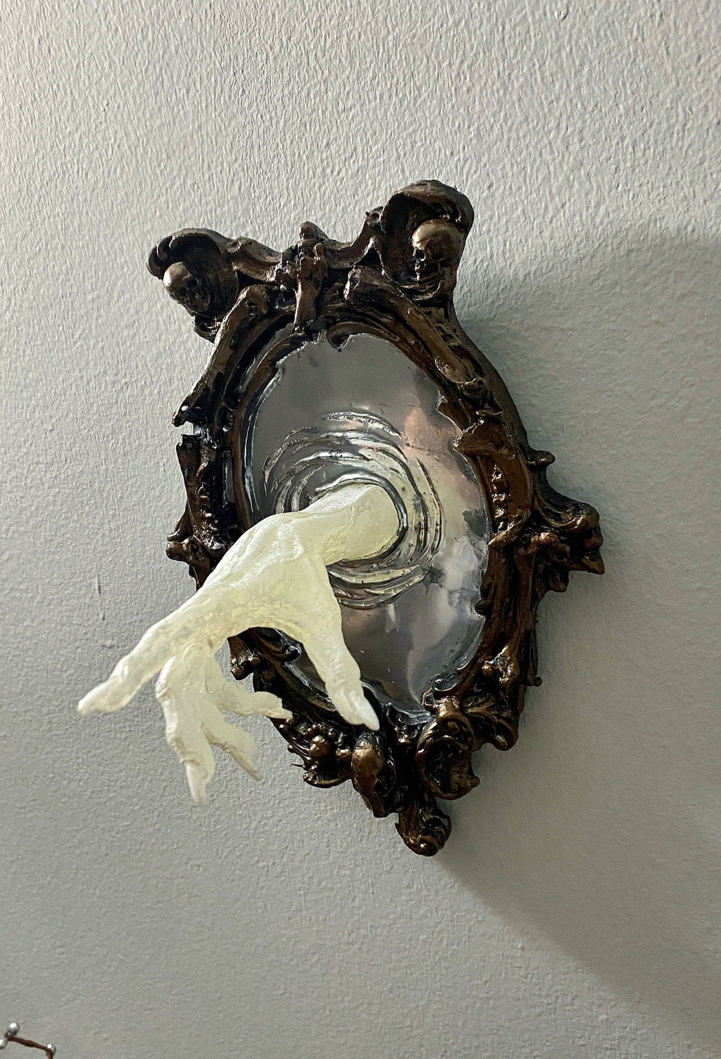 Spectral Hand Wall Plaque — White