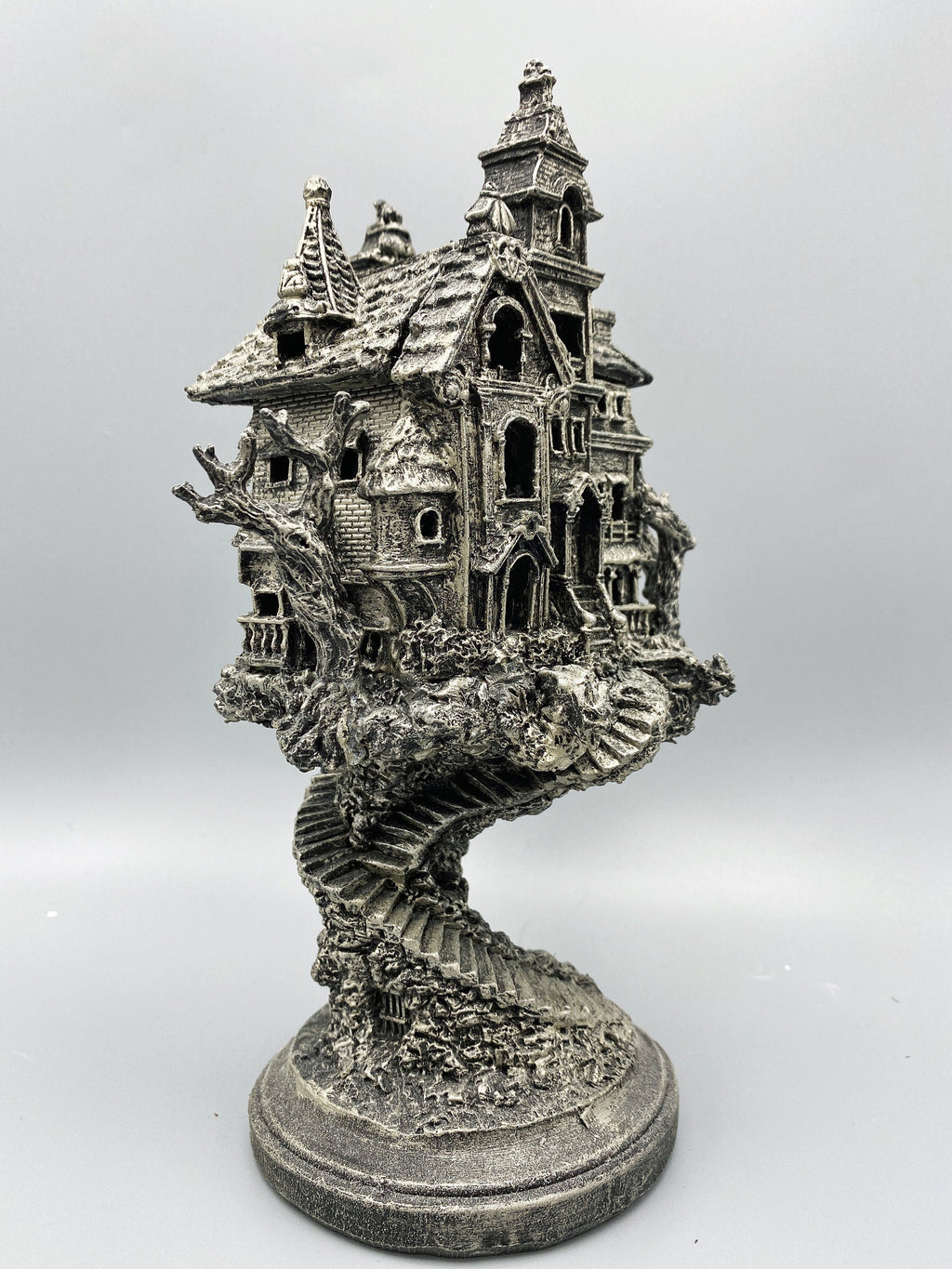 Haunted Mansion Resin Sculpture with LED Tea Light