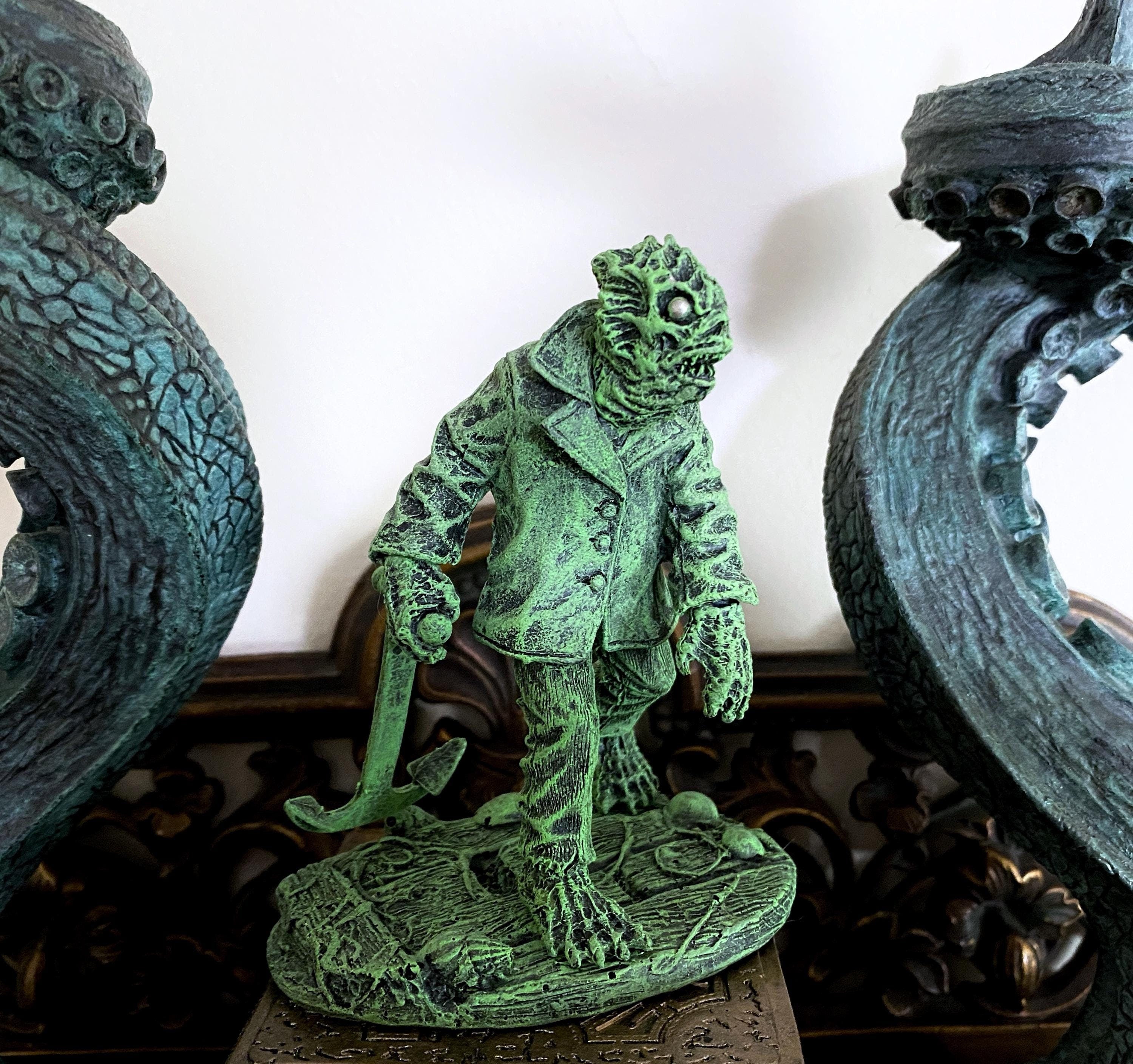 Deep One Hand-Painted Resin Figurine