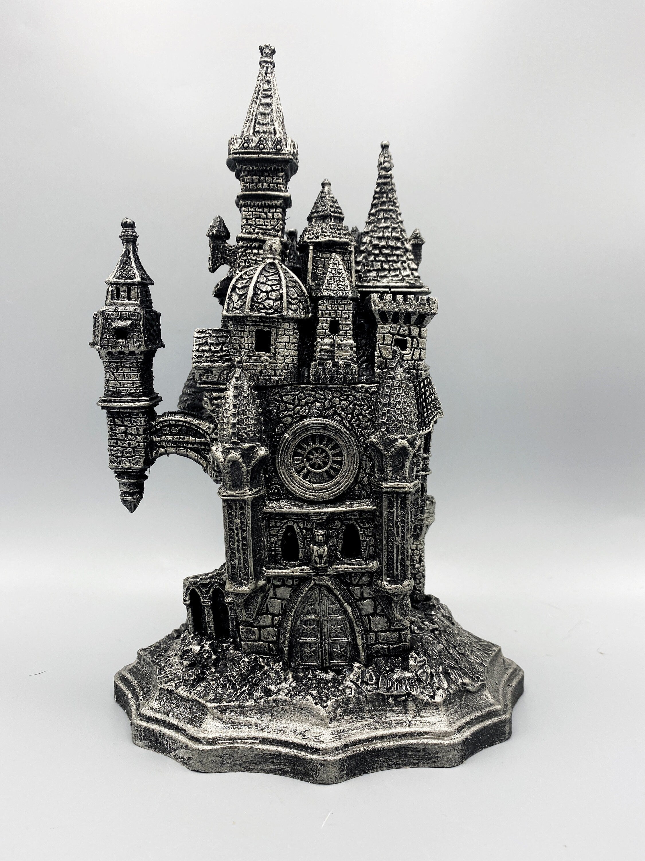 Castle Dracula Sculpture with LED Tea Light