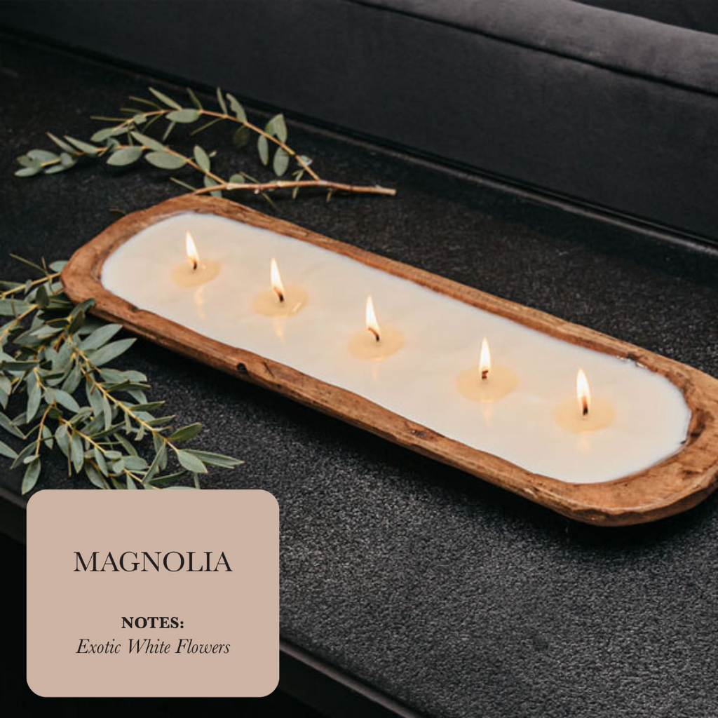 5-Wick Dough Bowl Soy Candle – Magnolia