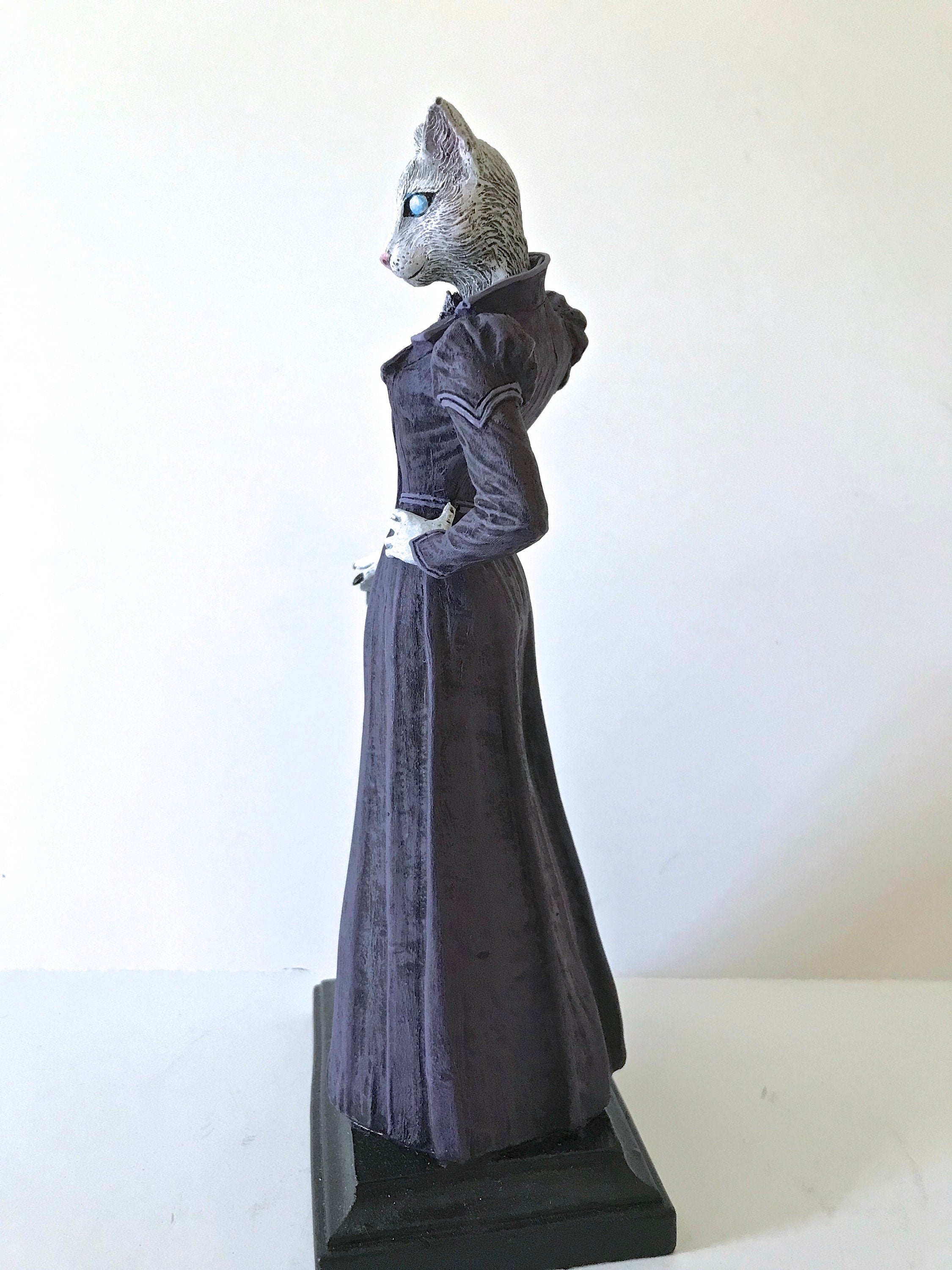 Lady Bast Cat Goddess Hand-Painted Resin Figurine
