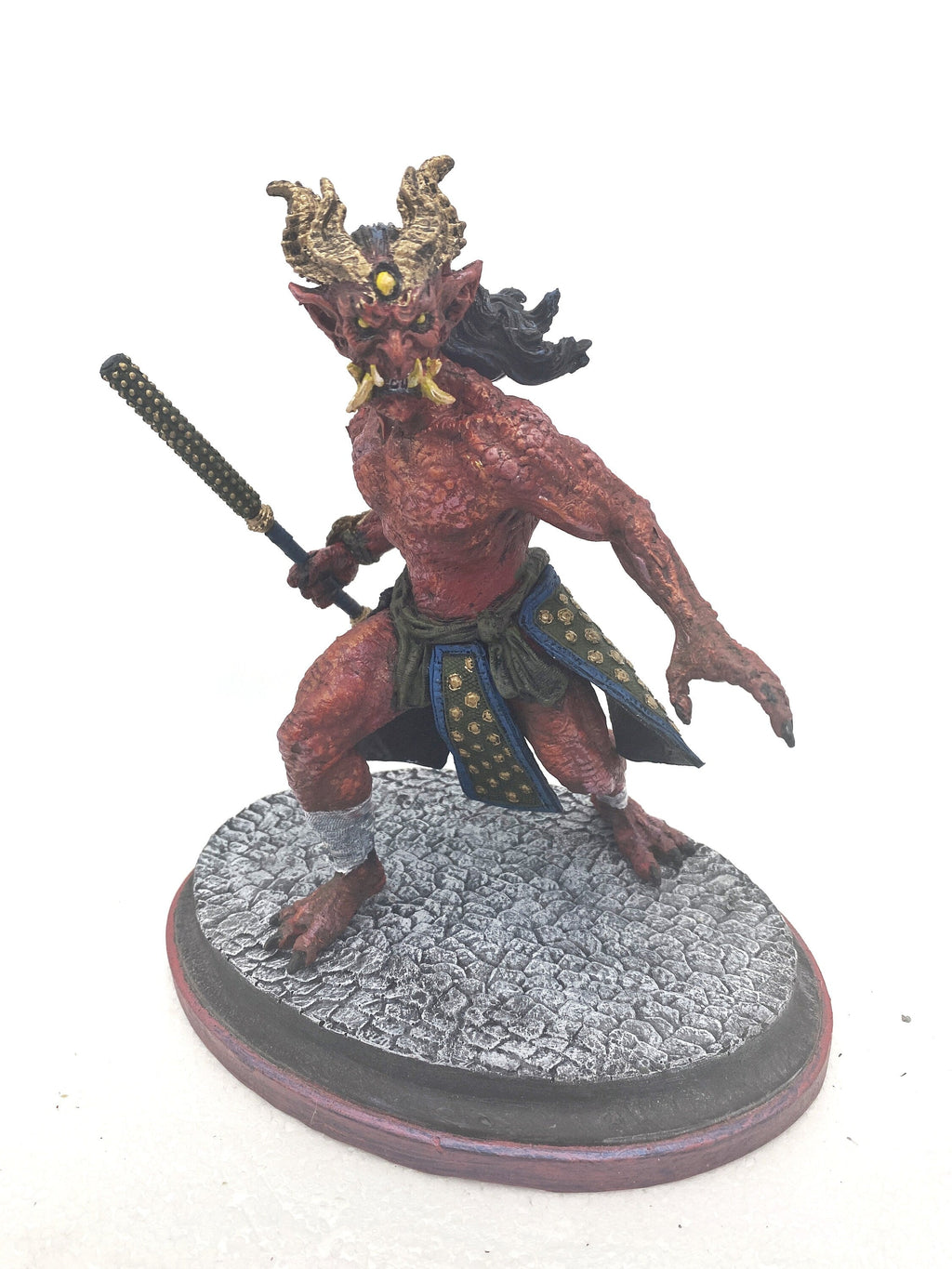 Oni Statue — Full Color Red