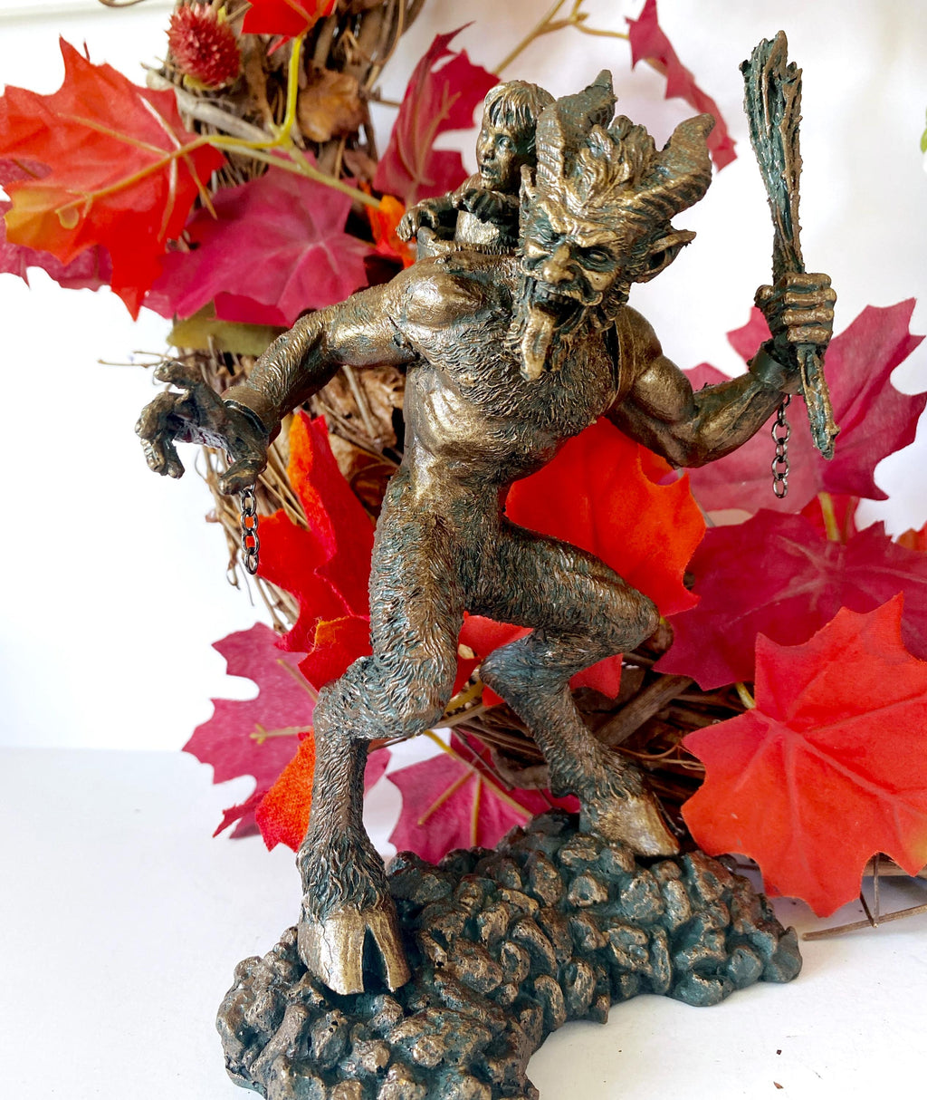 Krampus I Hand-Painted Resin Figurine — Bronze Finish
