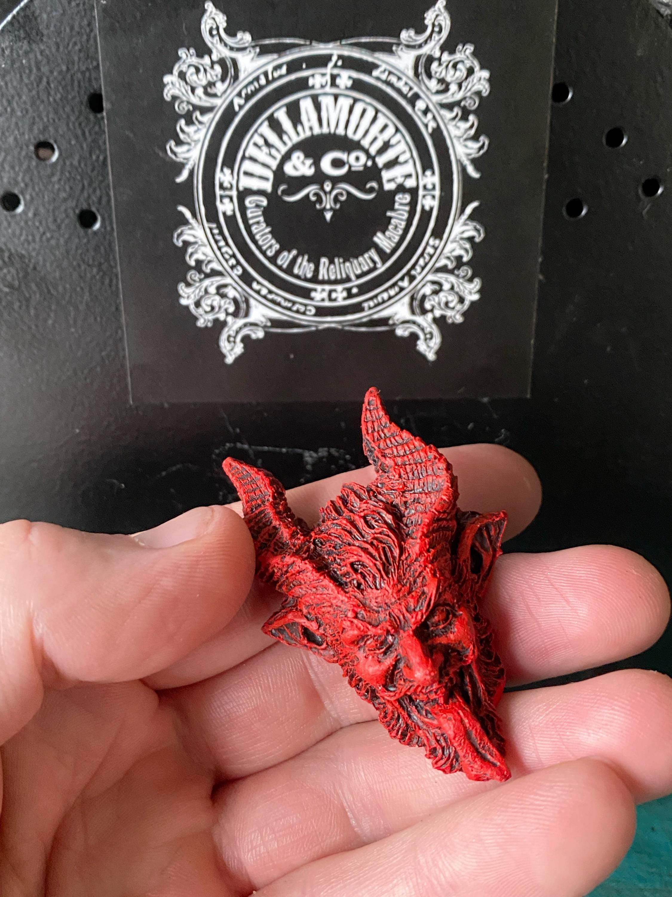 Krampus Hand-Painted Resin Magnet