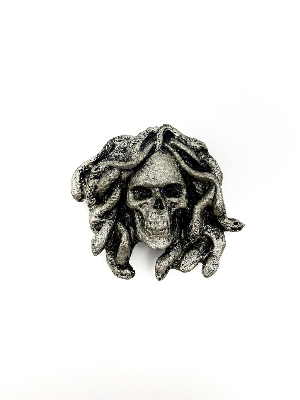 Medusa Skull Hand-Painted Resin Magnet