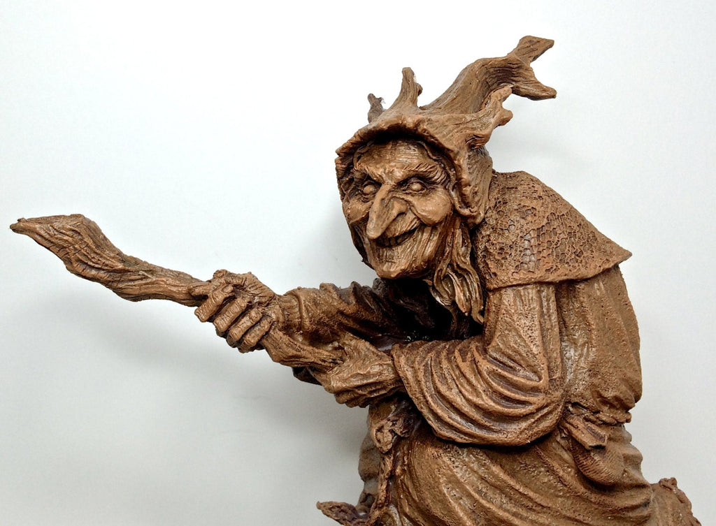 La Befana the Witch Hand-Painted Resin Figurine
