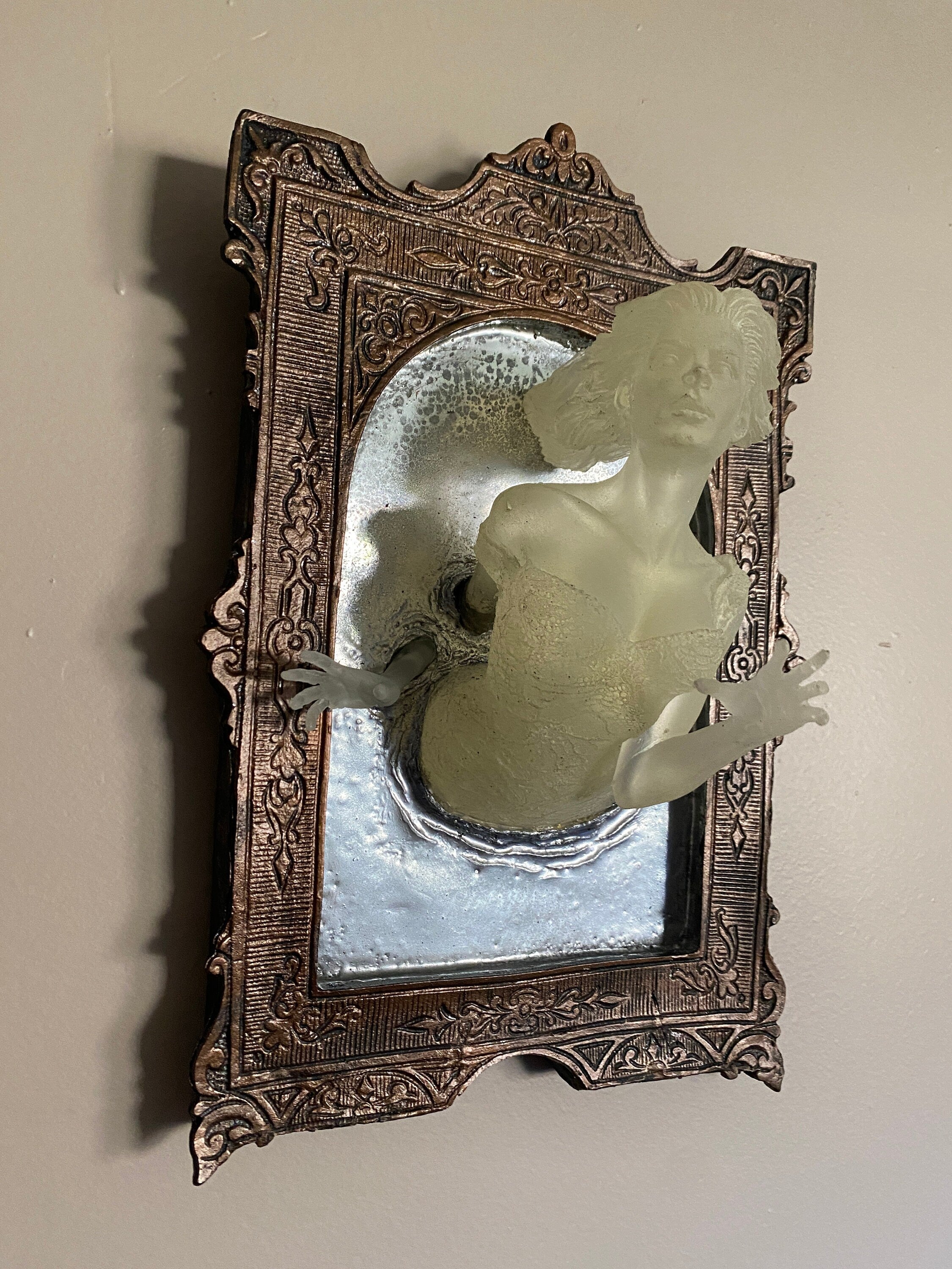 Ghost in the Mirror Wall Plaque — Glow in the Dark Large