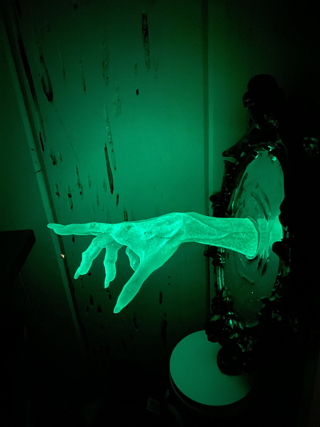 Spectral Hand Wall Plaque — Large Glow in the Dark