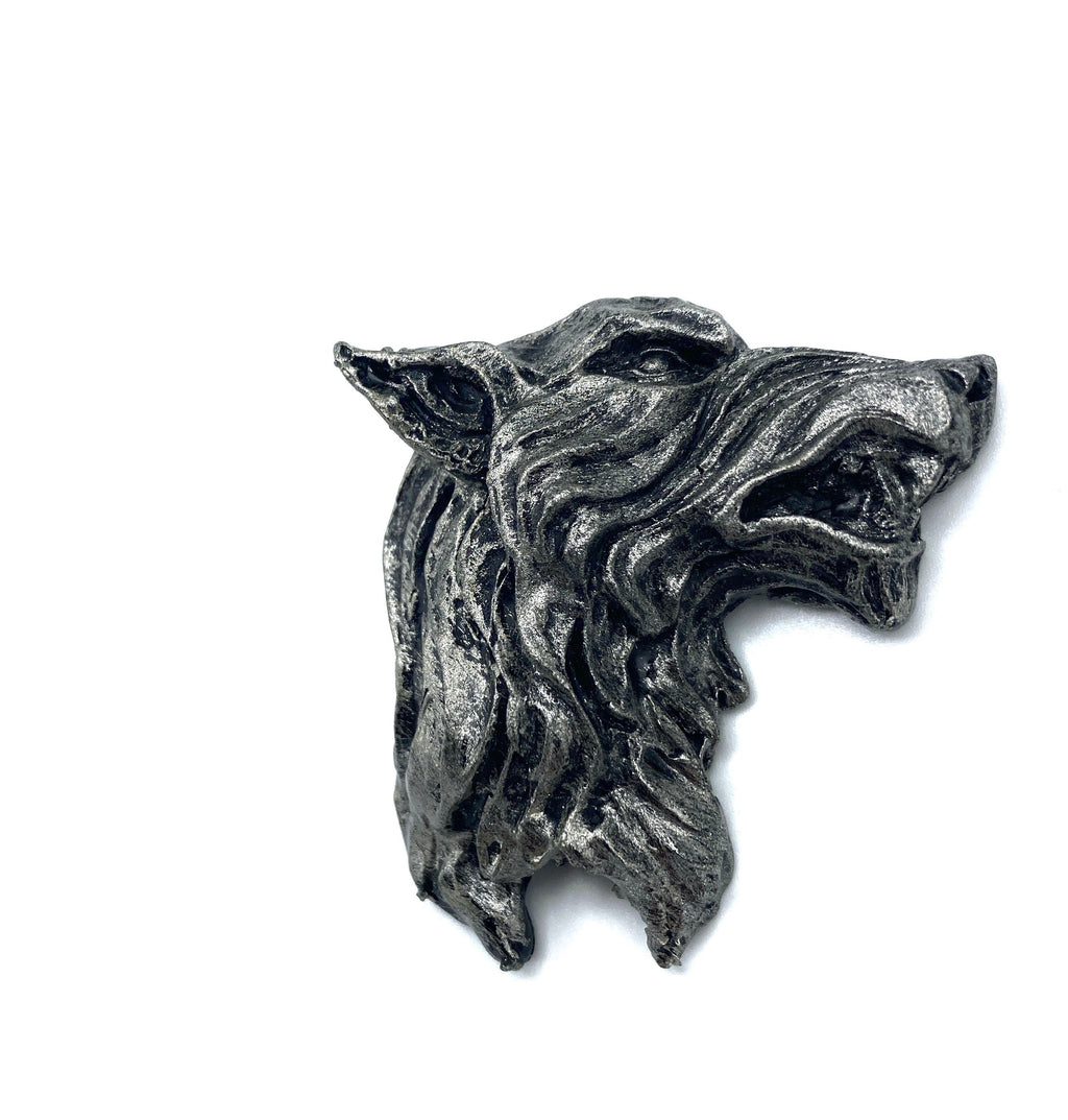 Wolf's Head Hand-Painted Resin Magnet