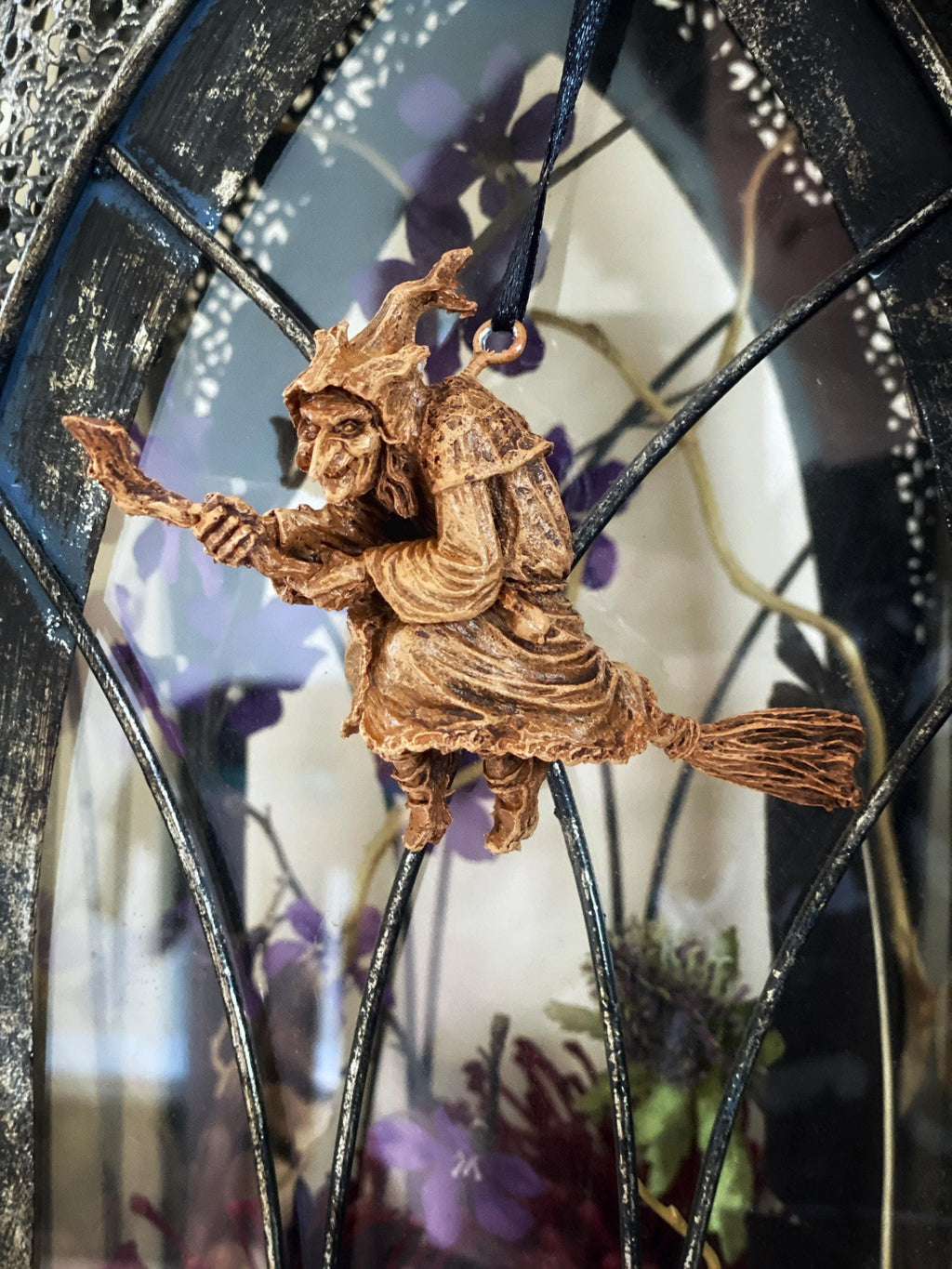 La Befana the Witch Hand-Painted Resin Ornament