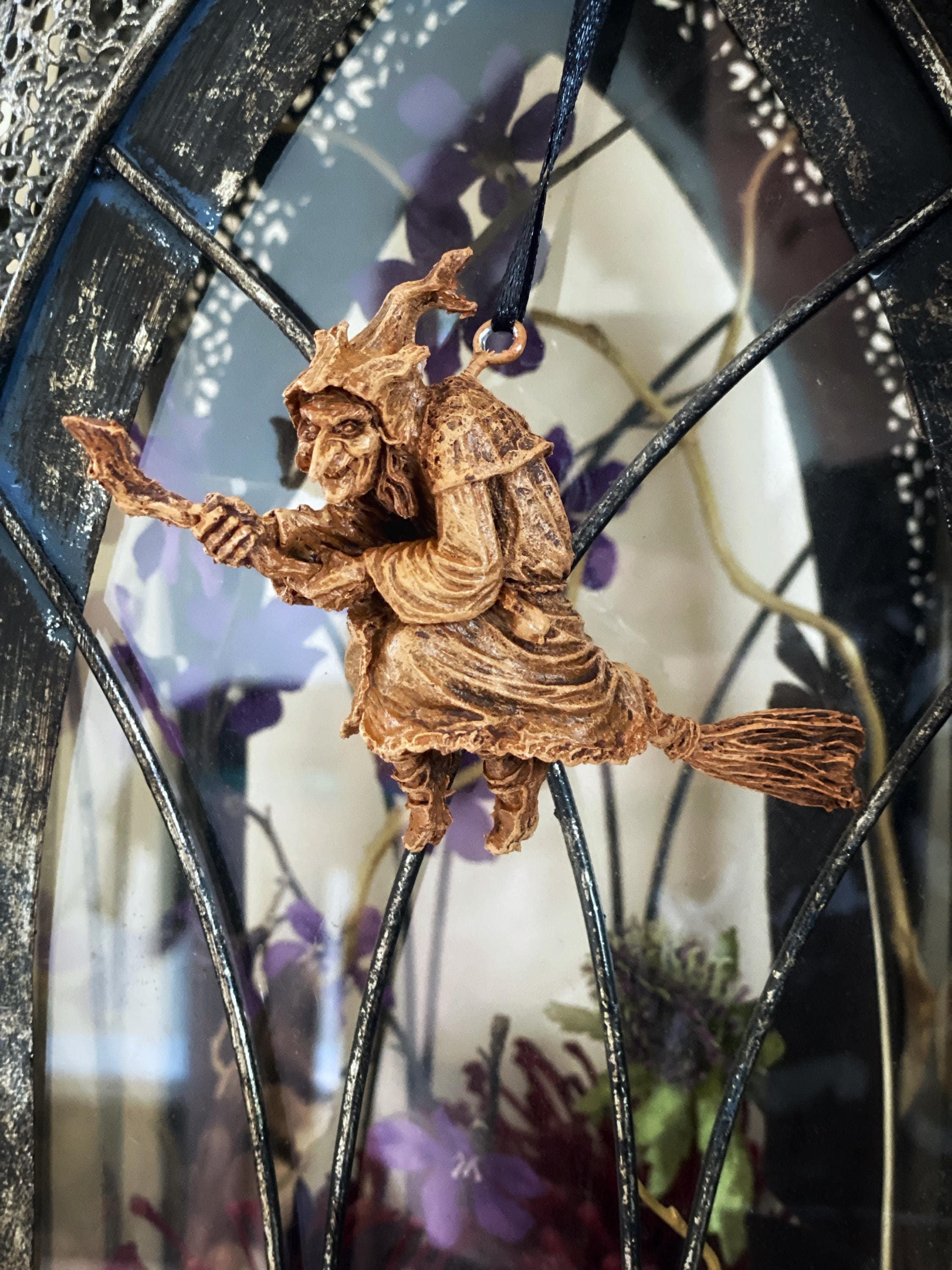 La Befana the Witch Hand-Painted Resin Ornament