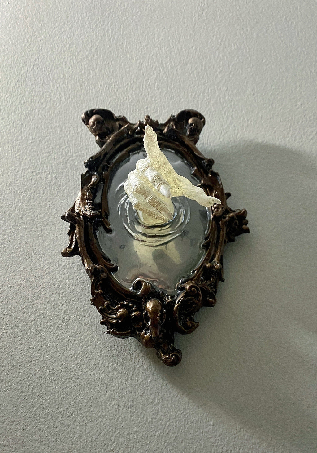 Spectral Hand Wall Plaque — White