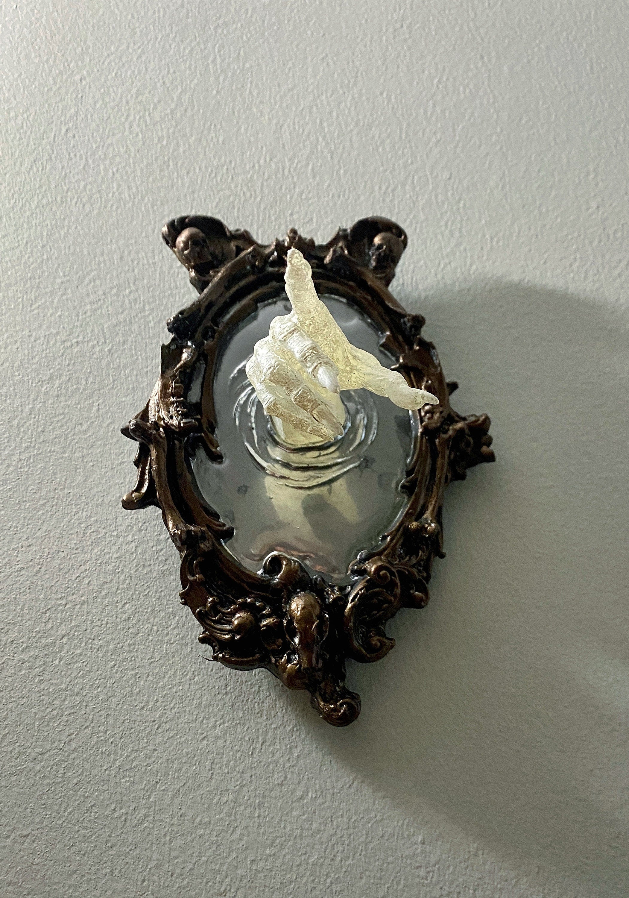 Spectral Hand Wall Plaque — White