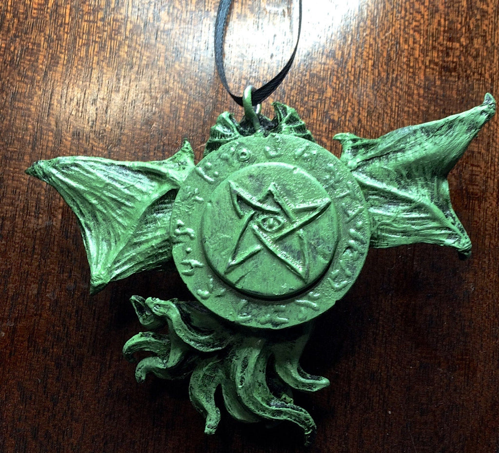 Cthulhu Head Hand-Painted Resin Ornament