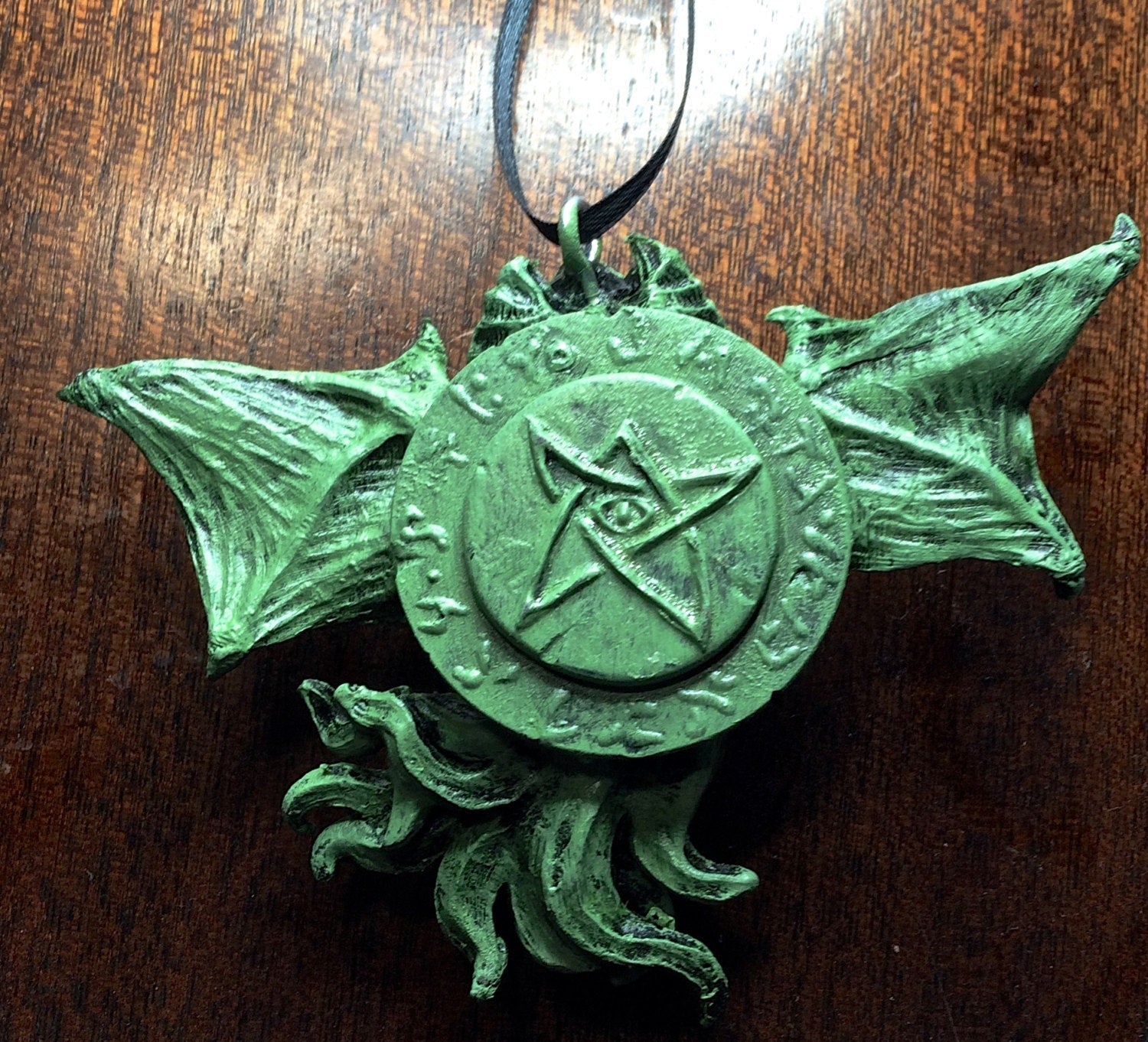 Cthulhu Head Hand-Painted Resin Ornament