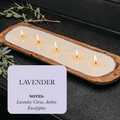 5-Wick Dough Bowl Soy Candle – Lavender