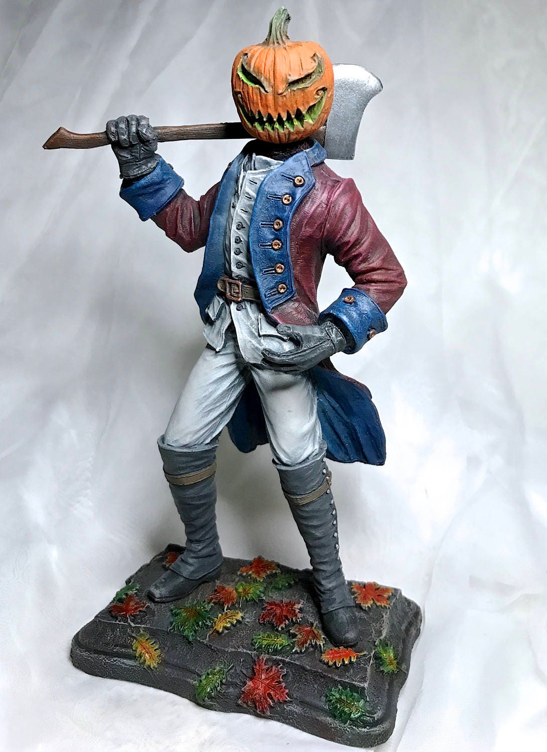 Headless Horseman Hand-Painted Resin Figurine — Full Color