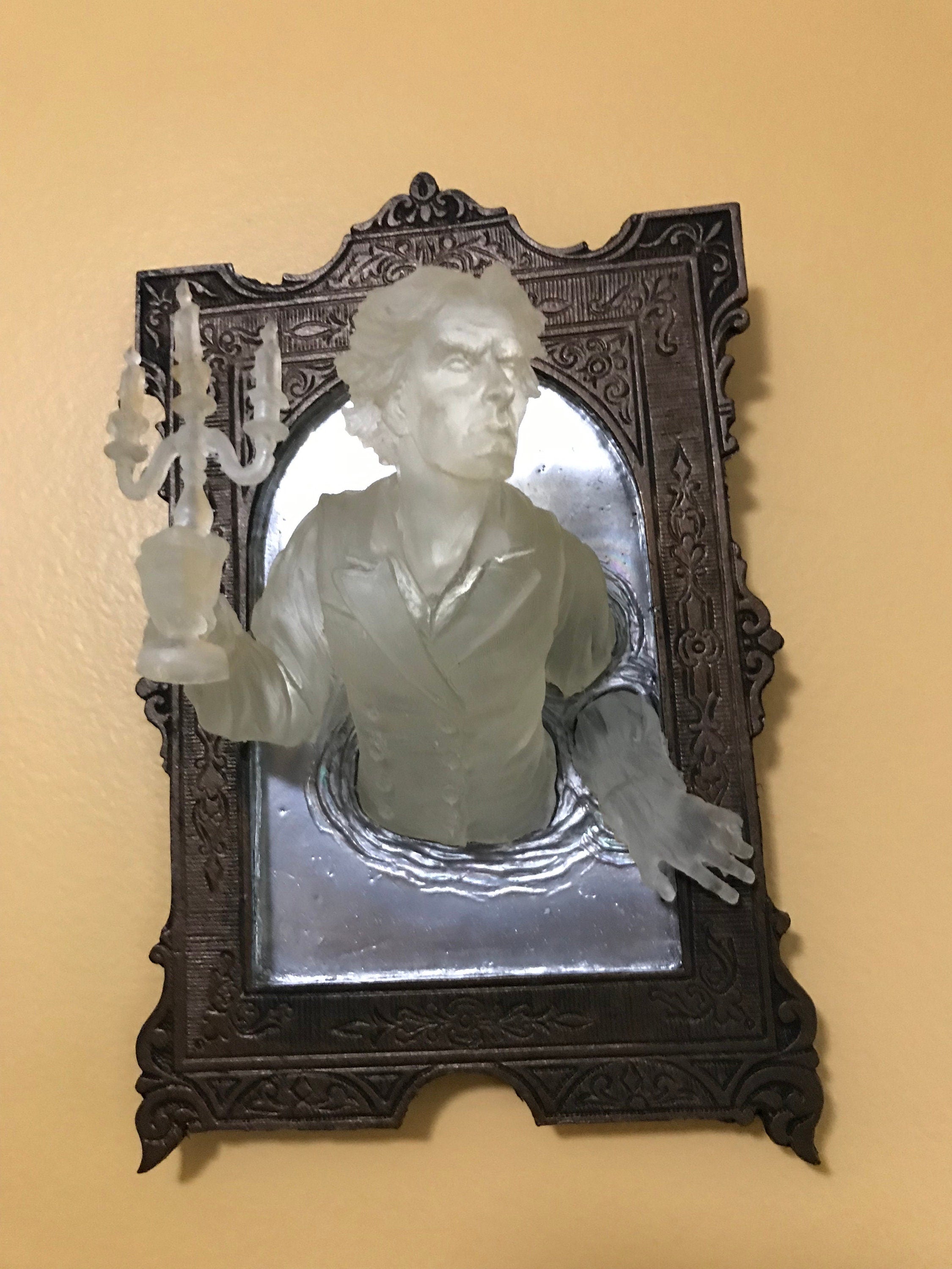 Gentleman Ghost in the Mirror Wall Plaque — Glow in the Dark